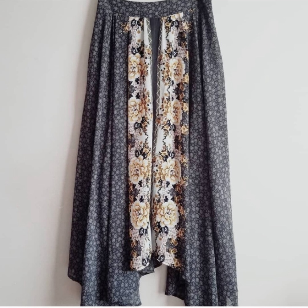 Free People Paneled Midi Skirt